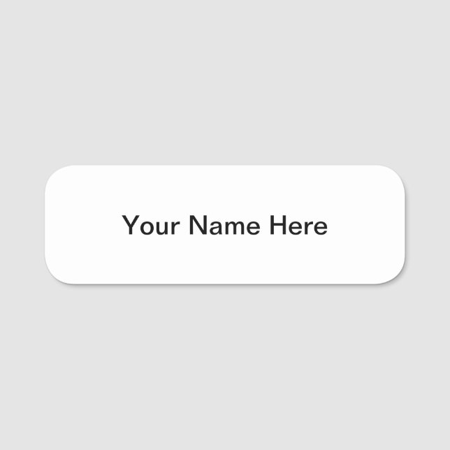 Badge nominatif personnalisable avec le support (Devant)