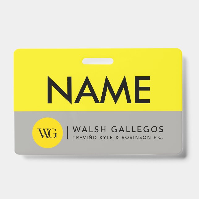 Badge nominatif personnalisé (Avant)