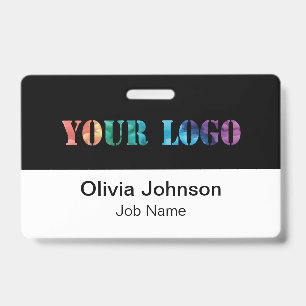 Badge nominatif personnalisé en plastique dur avec