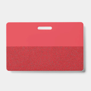 Badge nominatif personnalisé rouge divisé ID Tag