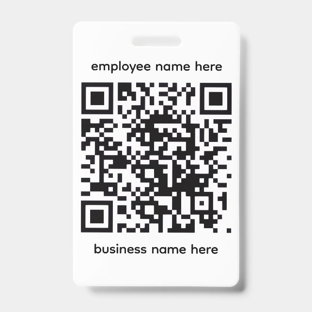 Badge nominatif QR (Avant)