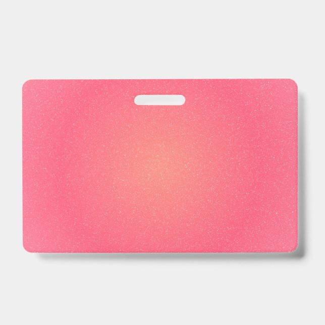 Badge nominatif rose élégant (Avant)