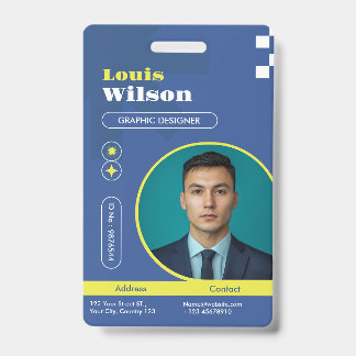 Badge Noms et codes-barres personnalisables pour le pers