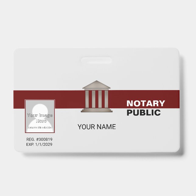 Badge Notaire Public (Avant)
