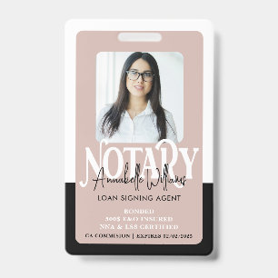 Badge Notaire public moderne photo