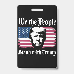 Badge Nous, le peuple, soutenons Donald Trump, soutien 2