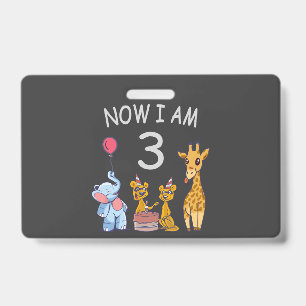Badge Now I le 3e jour du Birthday