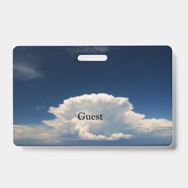 Badge Nuage Blanc Puff    (Avant)