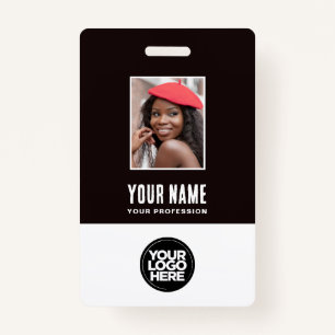 Badge Numéro de photo de l'employé Insigne de sécurité d