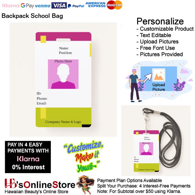 Badge Numéro d'identification de l'employé Travailleurs  (Employee ID Workers Employee Staff Member Badge 3.)