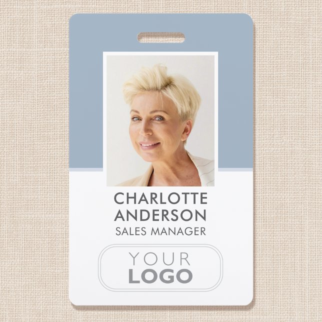Badge Numéro d'identification du personnel moderne Logo  (Créateur téléchargé)