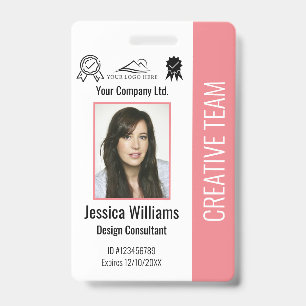Badge Numéro photo de l'employé personnalisé Sécurité de