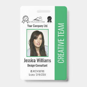 Badge Numéro photo de l'employé personnalisé Sécurité de