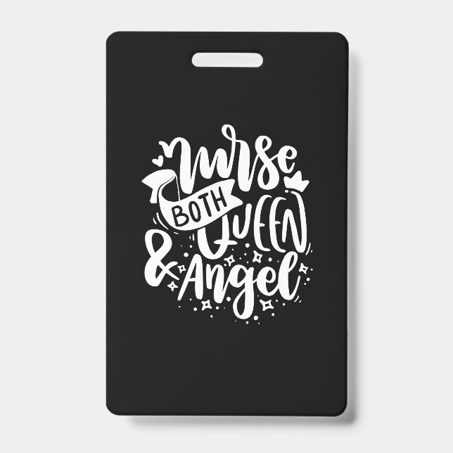 Badge Nurse Gift | Nurse Both Queen And Angels (Avant)