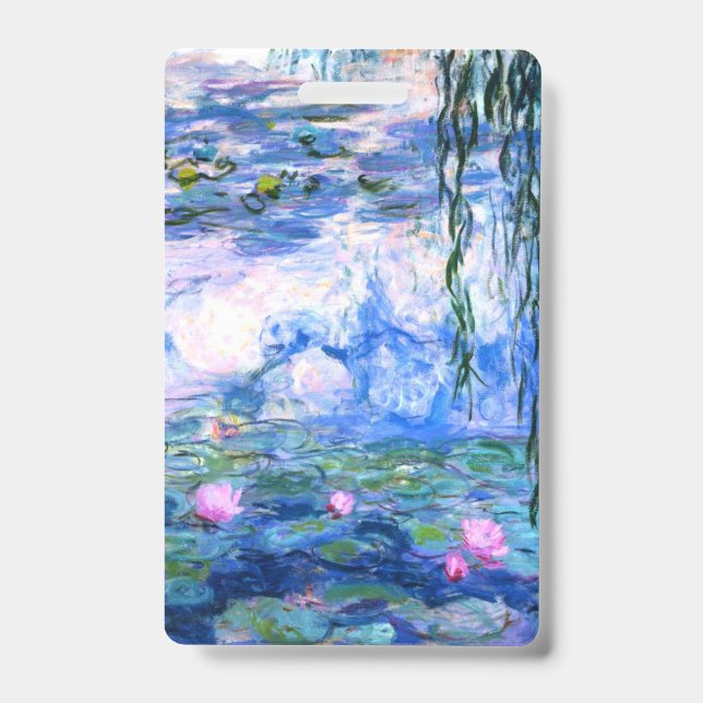 Badge Nymphéas roses de Monet  (Avant)