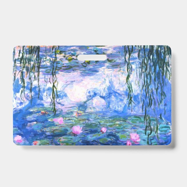 Badge Nymphéas roses de Monet  (Avant)