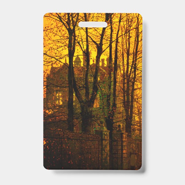Badge Octobre Afterglow John Atkinson Grimshaw (Avant)