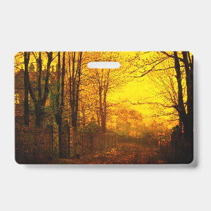 Badge Octobre Afterglow John Atkinson Grimshaw