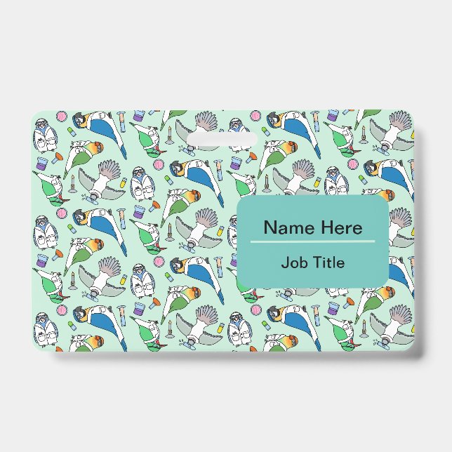 Badge Oiseaux de laboratoire - Ornithologie (Avant)