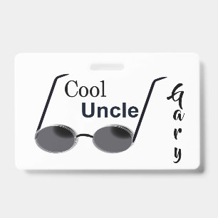 Badge Oncle Cool Personnalisé