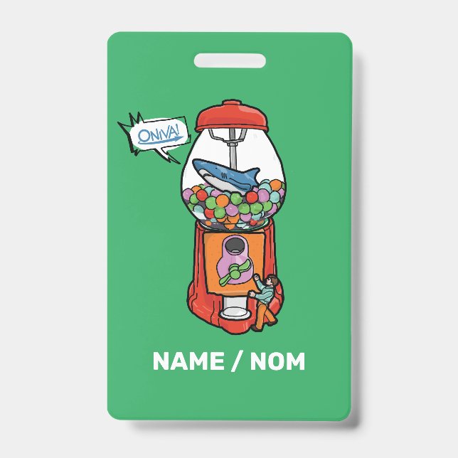 Badge ONIVA ! Gomme Ballon (Avant)