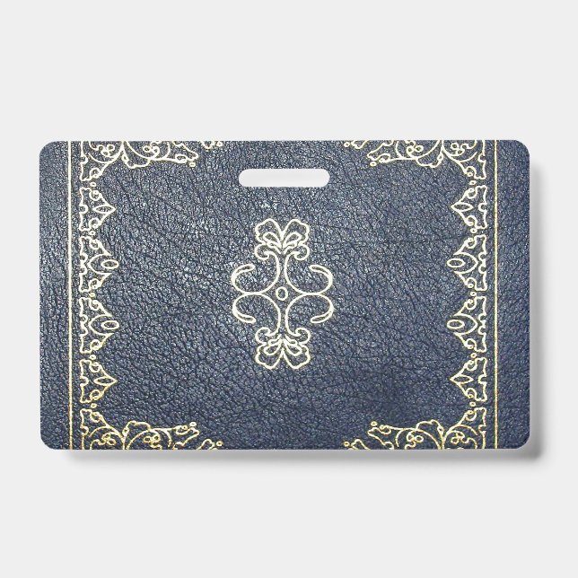 Badge Or Doré Et Bleu Tombé (Avant)