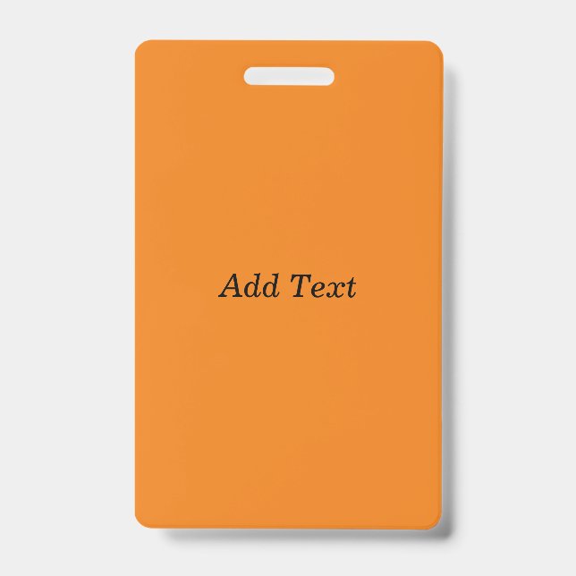 Badge Orange Create Your Own Add Text Custom (Avant)