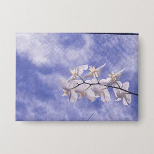 Badge Orchidée papillon