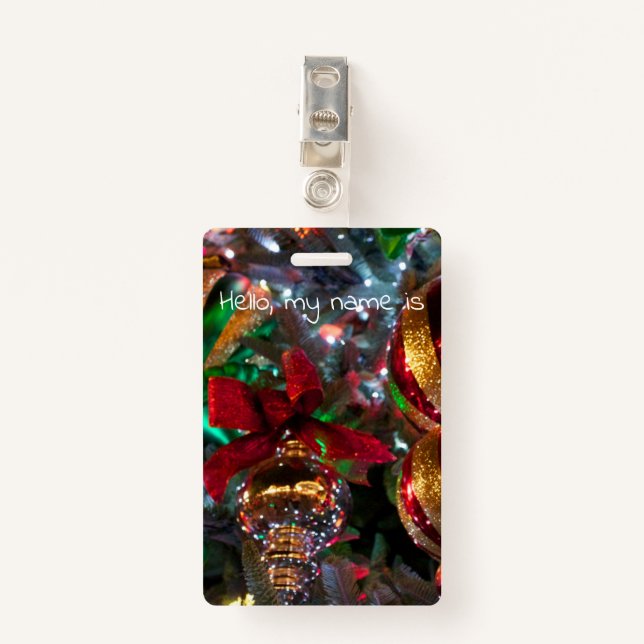 Badge ornements carré (Devant avec clip)