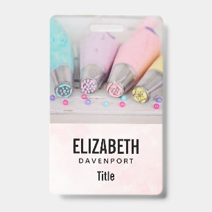 Badge Outils de décoration de gâteau de couleur pastel P
