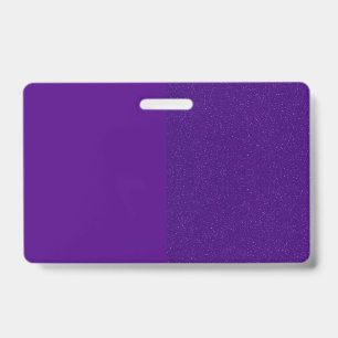 Badge Pailleté avec Séparation Verticale Violette