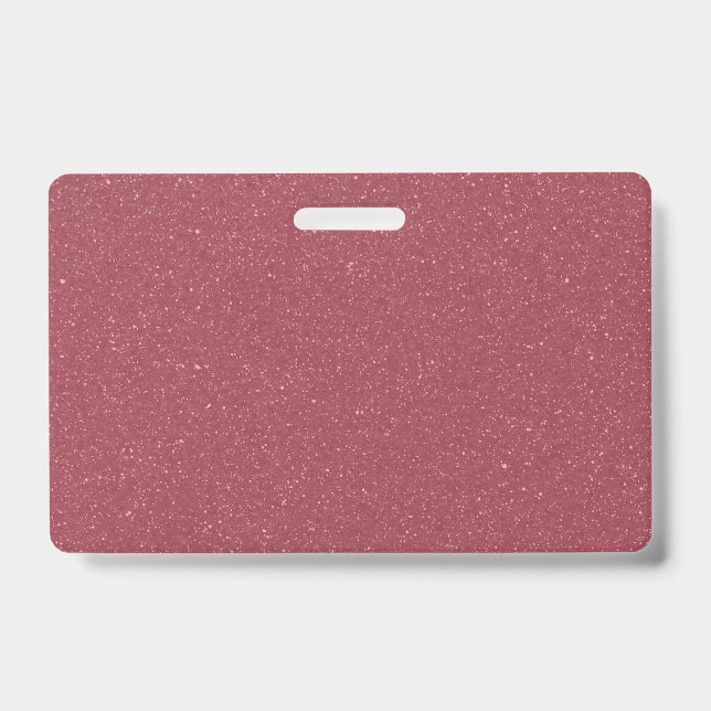 Badge Pailleté Or Rose Personnalisable (Avant)