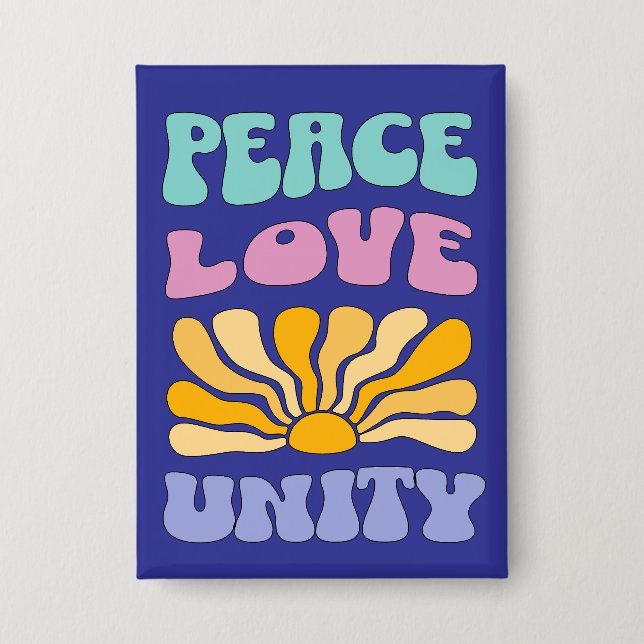 Badge Paix Amour Unité (Recto)