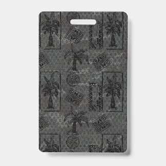 Badge Palm Tree Background Tropical Boho Decor