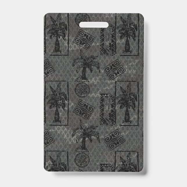 Badge Palm Tree Background Tropical Boho Decor (Front)