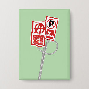 Badge Panneau d'interdiction de stationnement anarchique