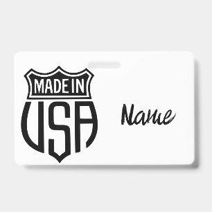 Badge Panneau Fabriqué aux États-Unis Thunder_Cove