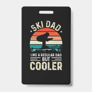 Badge Papa skieur