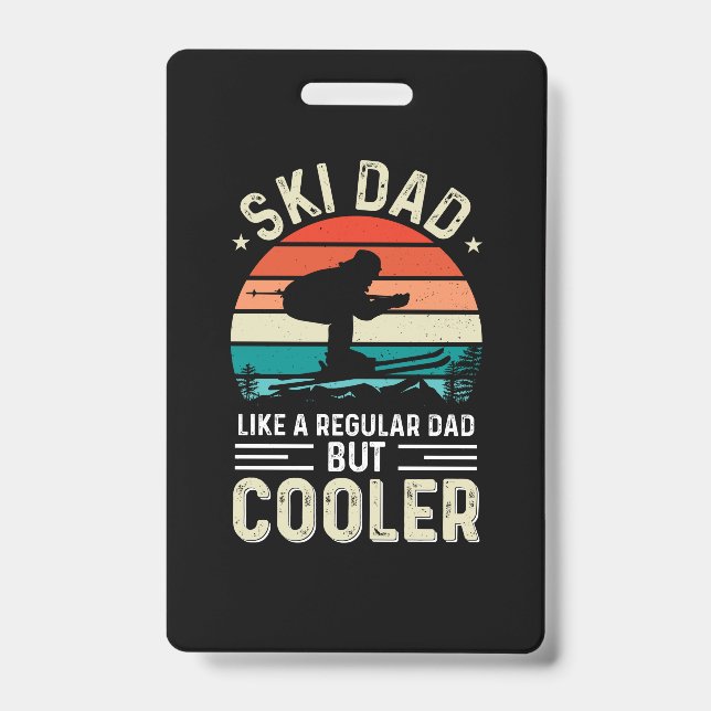 Badge Papa skieur (Avant)