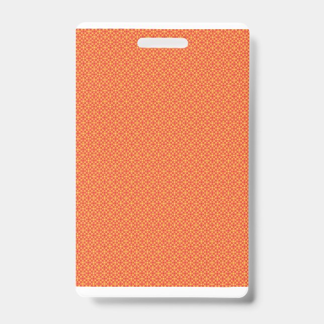 Badge Papier à envelopper avec un motif orange, re (Front)