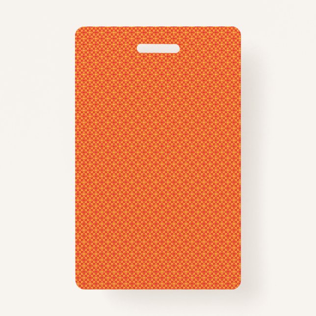 Badge Papier à envelopper avec un motif orange, re (Dos)