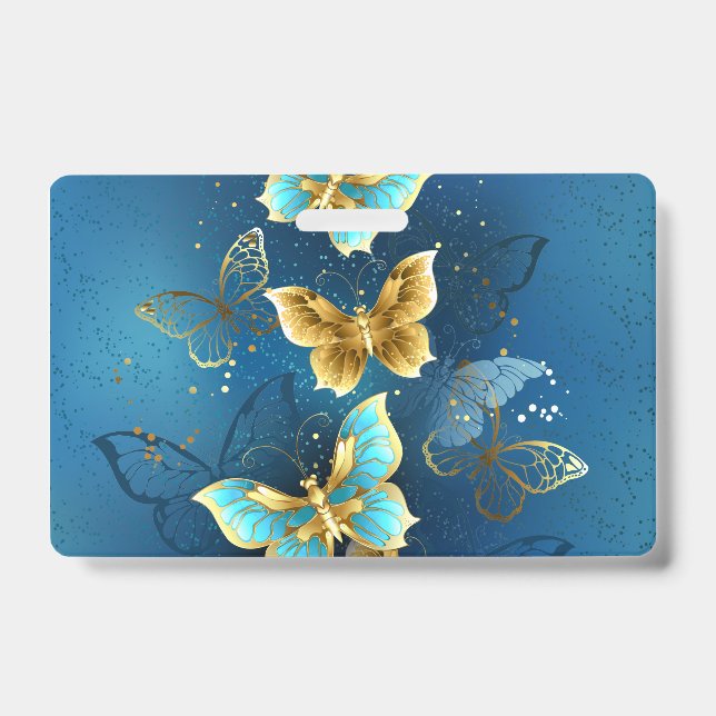 Badge Papillons dorés (Avant)