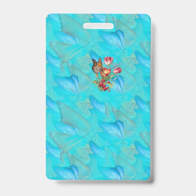 Badge Papillons mobiles abstraits (Avant)