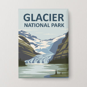 Badge Parc national Glacier Art de voyage