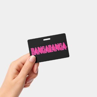 Badge Parole de chanson Bangaranga (rose chaud)