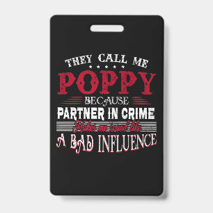Badge Partenaire de They Call Me Poppy Because