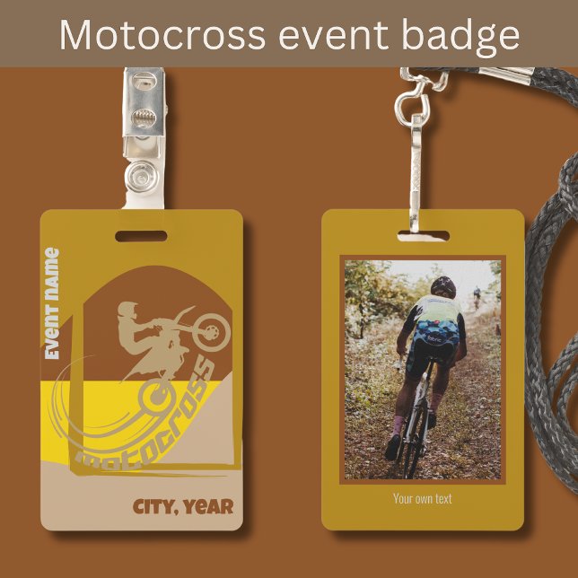 Badge Participation à un événement du club de moto-x mx  (Créateur téléchargé)