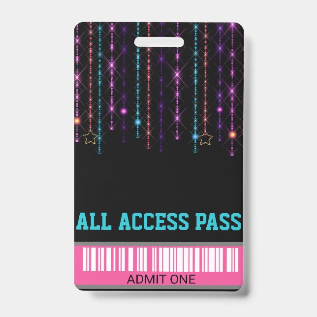 Badge Partie de patin de rouleau, passage de VIP, (Front)