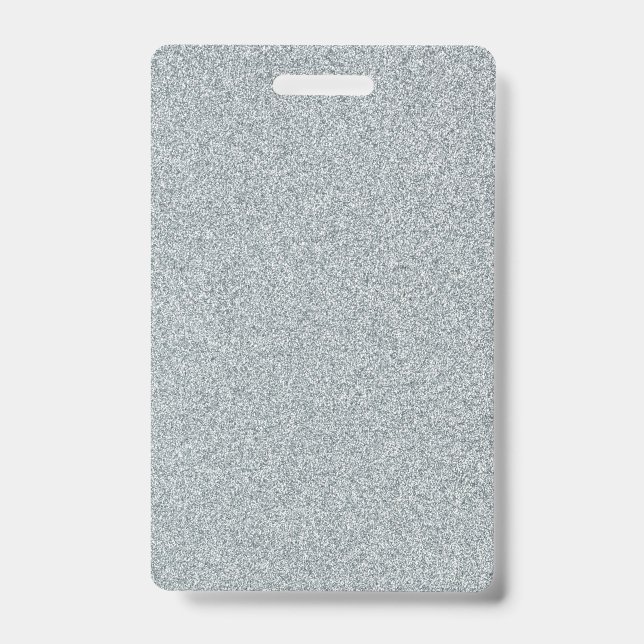 Badge Parties scintillant en argent vierge do-it-yoursel (Avant)