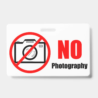 Badge Pas de photos !